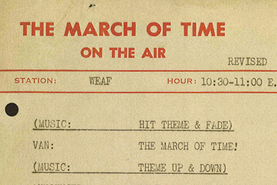 March of Time interview transcript