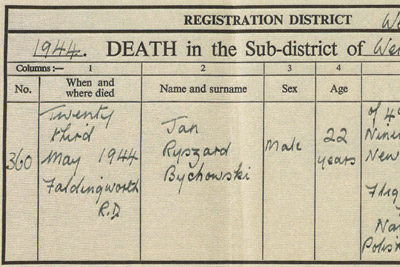 Official report of his plane crash