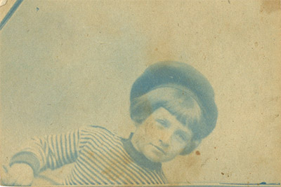 Gustav Bychowski at the age of three